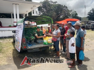 Koramil 1625-03/Boawae Sukses Laksanakan GPM di Pasar Nangaroro