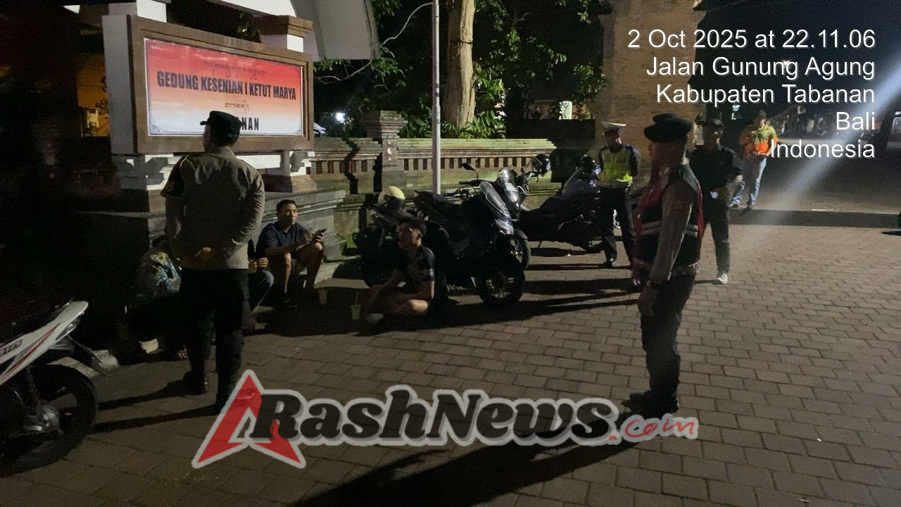 Polres Tabanan Gelar Blue Light Patrol, Sasar Tempat Keramaian untuk Jaga Kamtibmas