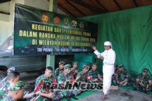 Personel Kodim Tabanan Kompak Gelar Doa Bersama Menyongsong HUT TNI ke-80 Tahun 2025