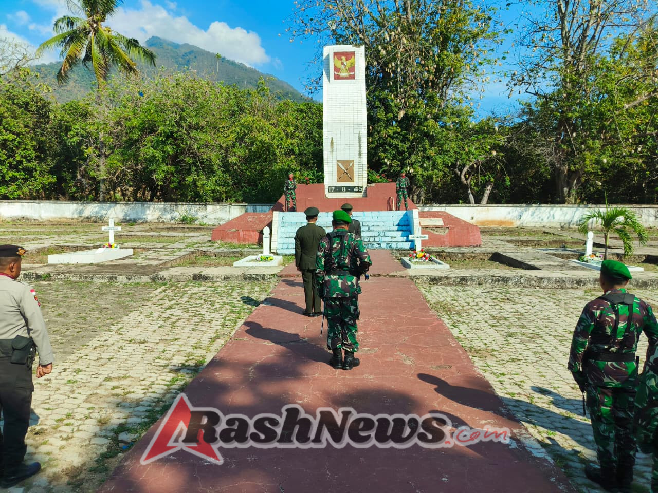 Upacara Ziarah Nasional HUT TNI ke-80 Kodim 1624/Flotim Berlangsung Khidmat