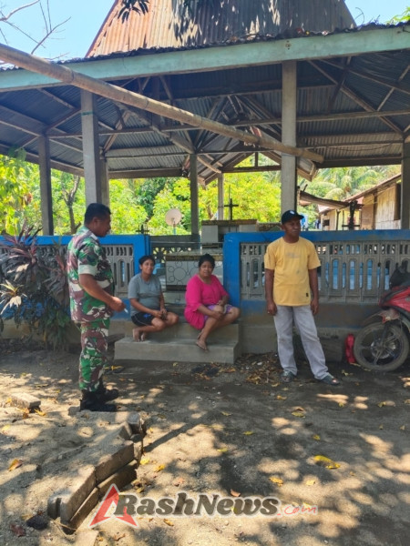 Babinsa Kodim 1602/Ende Perkuat Kemanunggalan TNI-Rakyat Lewat Komsos dan Pamwil