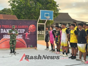 Kasdim Ende Wakili Dandim dalam Pembukaan Dandim Cup, Turnamen Basket Resmi Digelar