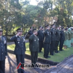 Sambut HUT ke-80 TNI, Kodim 1623/Karangasem Gelar Ziarah dan Tabur Bunga di TMP Kreta Kirtya Mandala Gianyar