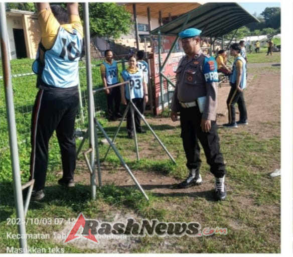 Propam Polres Tabanan Awasi Tes Kesamaptaan Jasmani Semester II, Pastikan Kesiapan Fisik Personel
