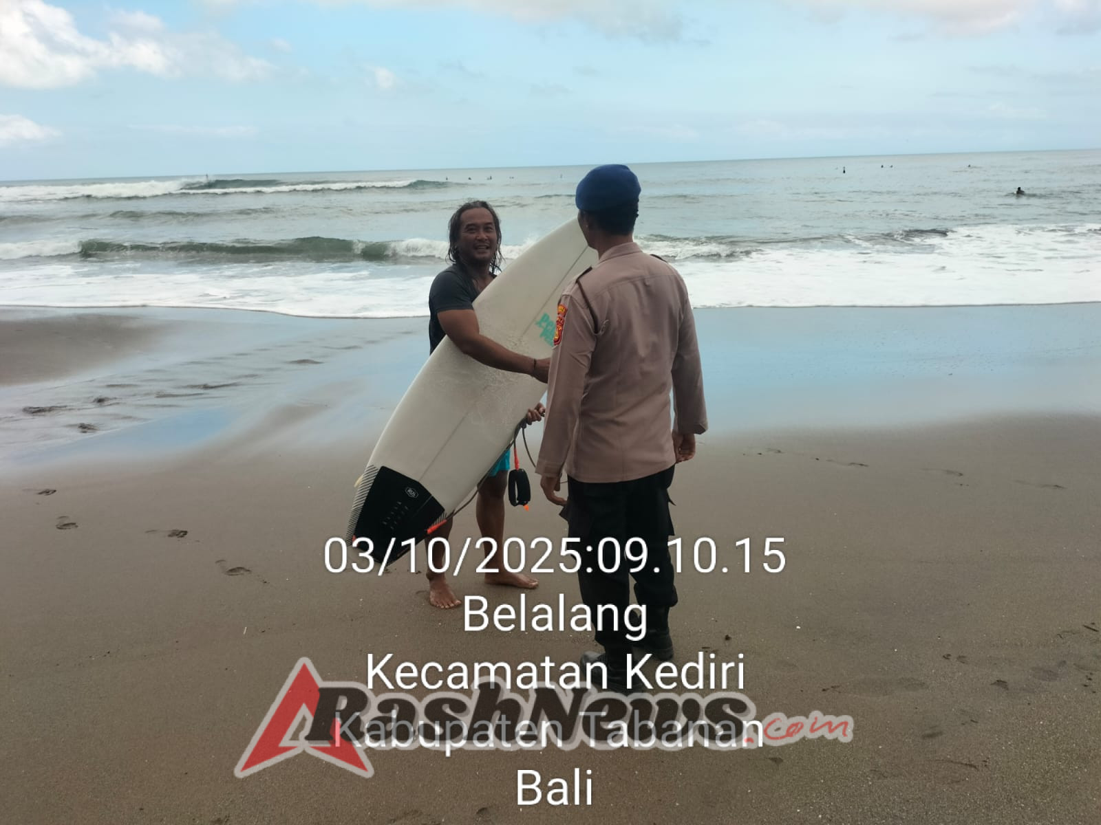 Polres Tabanan Gelar Patroli Pesisir di Pantai Kedungu, Jaga Keamanan Wisatawan dan Aktivitas Masyarakat
