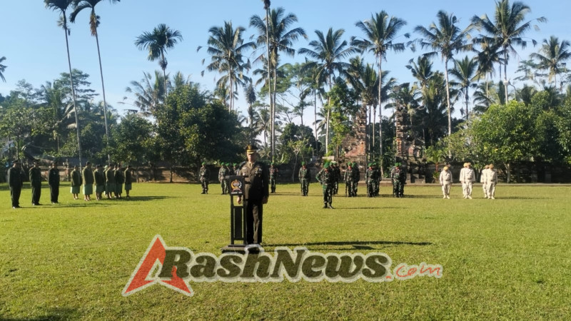 Kodim 1626/Bangli Hormati Jasa Pahlawan Lewat Ziarah Nasional HUT ke-80 TNI