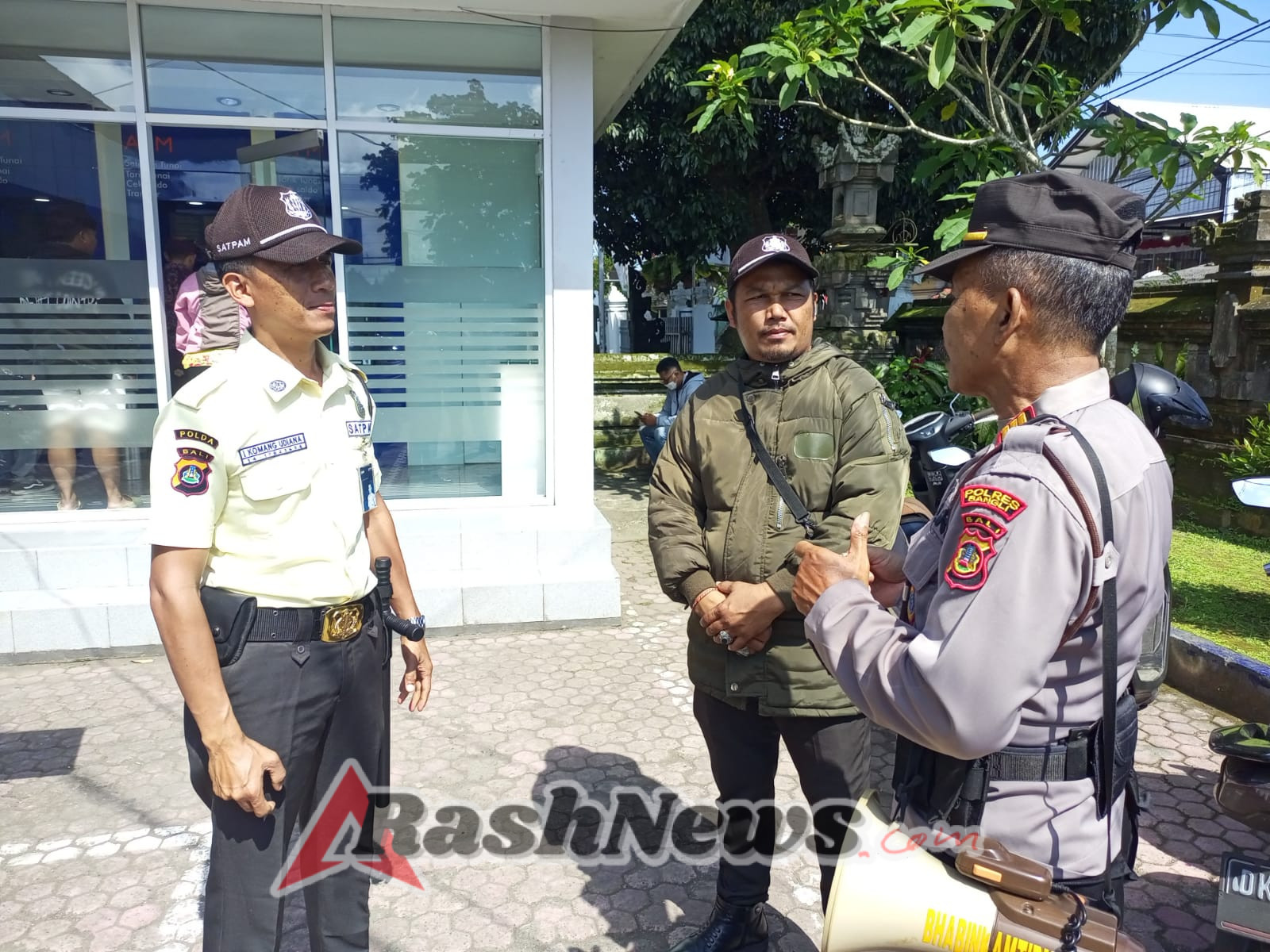 Satuan Binmas Polres Bangli Laksanakan Pembinaan dan Koordinasi dengan Satuan Pengamanan BRI Cabang Bangli