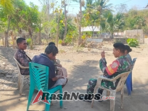 TNI Bersama Warga Naitae Bangun Kerjasama Cegah Gangguan Keamanan