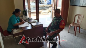 Danramil Apresiasi Peran Babinsa dalam Mengawal Pelayanan Kesehatan di Desa Petak Kaja