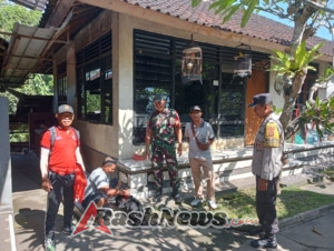 Vaksinasi Rabies dalam Rangka Hari Kesatuan Gerak Bhayangkari (HKGB) ke-73 di Desa Singapadu Tengah