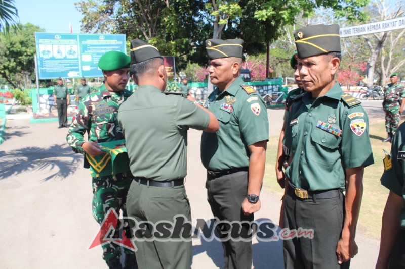 Wakili Dandim,Kasdim 1601/Sumba Timur Pimpin Korp Raport, Puluhan Prajurit Naik Pangkat