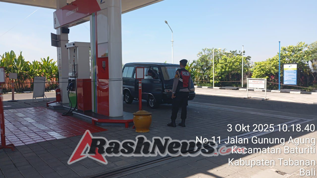 Polsek Baturiti Pastikan Ketersediaan Stok BBM di SPBU, Situasi Aman Terkendali