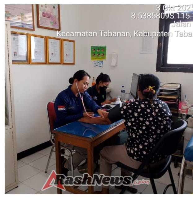 Klinik Bhayangkara Polres Tabanan Layani 27 Pasien Rawat Jalan, Pastikan Kesehatan Personel Tetap Prima