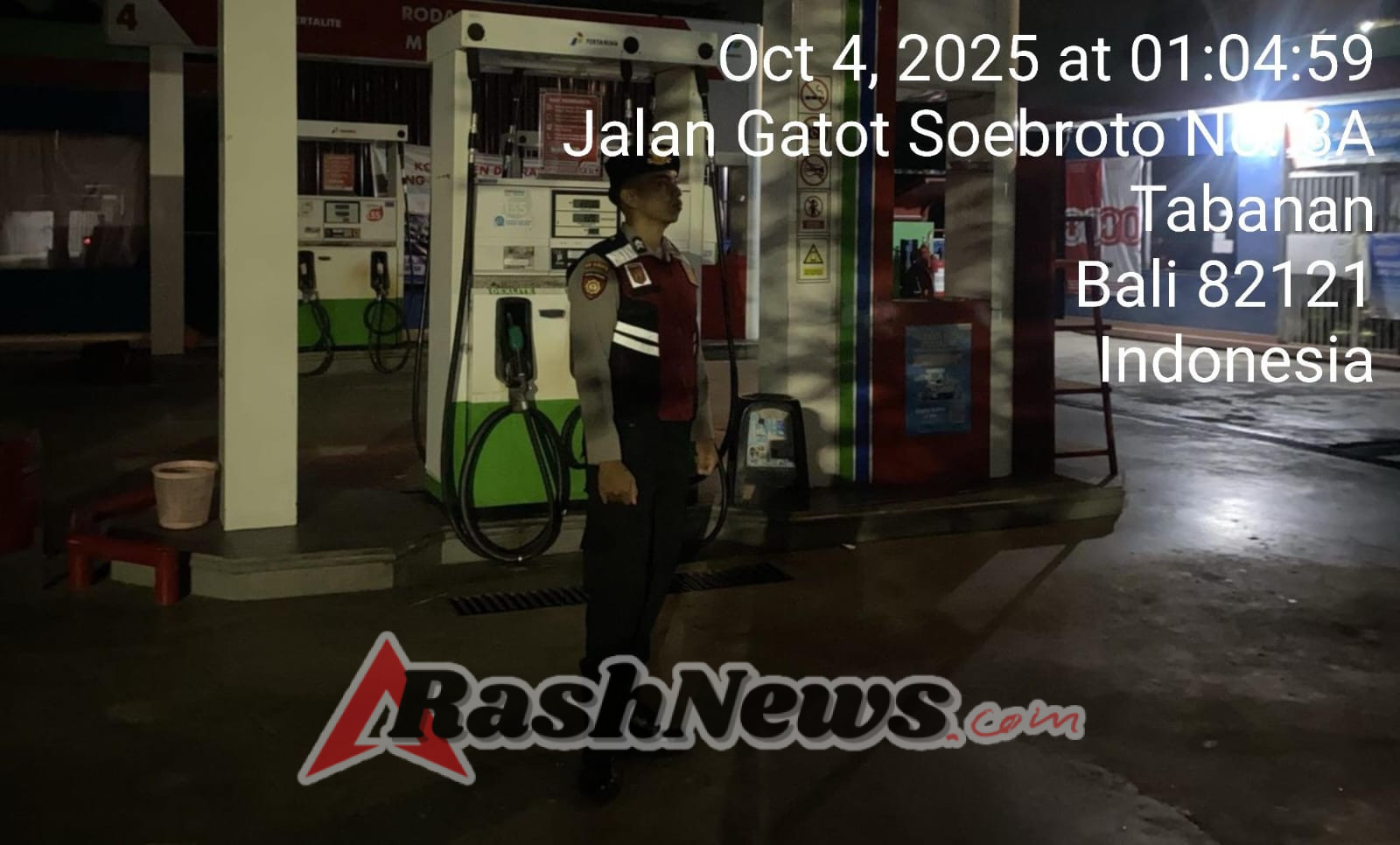 Sat Samapta Polres Tabanan Gelar Patroli Jalan Kaki Kota Presisi, Cegah Gangguan Kamtibmas