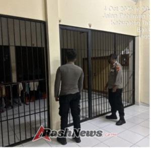Pengecekan  Rutin , Polres  Tabanan Pastikan Kondisi Ruangan Dan Tahanan  Aman Terkontrol