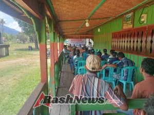 TNI AD Bersama Pemerintah Desa Bahas Penanganan Stunting di Karera
