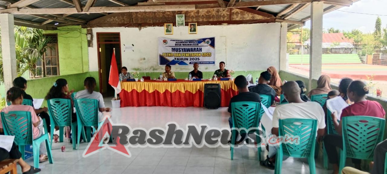 Desa Waibleler Gelar Pleno SDGs 2025, Dihadiri Plh. Danramil 1603-02/Talibura
