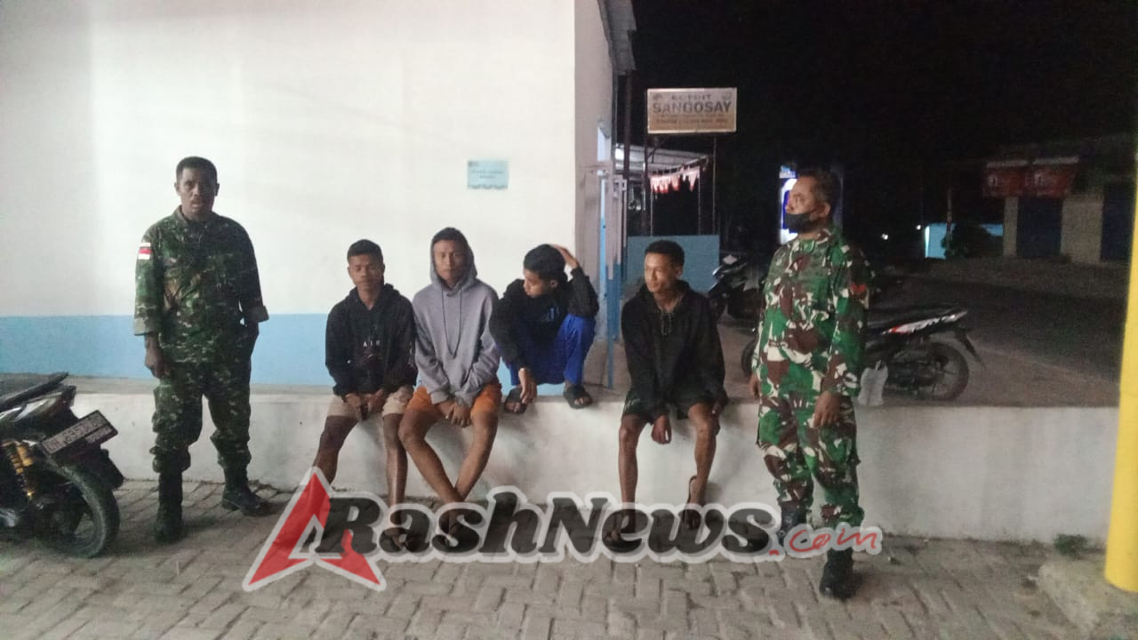 Koramil Amanuban Tengah Ajak Warga Niki-niki Jaga Kamtibmas dan Waspadai Angin Kencang