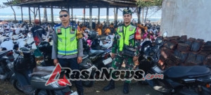 TNI-Polri dan Pecalang Wujudkan Suasana Kondusif dalam Upacara Melasti Desa Puhu