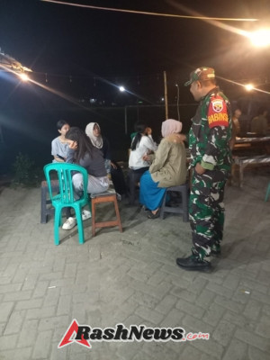 Patroli Malam Koramil 1628-02/Sekongkang, Cegah Gangguan Keamanan dan Tingkatkan Rasa Aman Warga