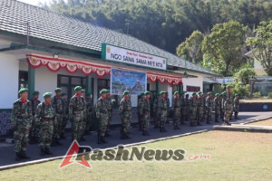 Kodim 1625/Ngada Gelar Upacara HUT TNI ke-80, Dipimpin Langsung oleh Mayor Inf. Supriyanto