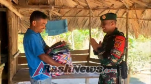 Wujudkan Semangat Pengabdian, Satgas Yonarmed 12 Kostrad Bantu Warga dan Pelajar di Malaka