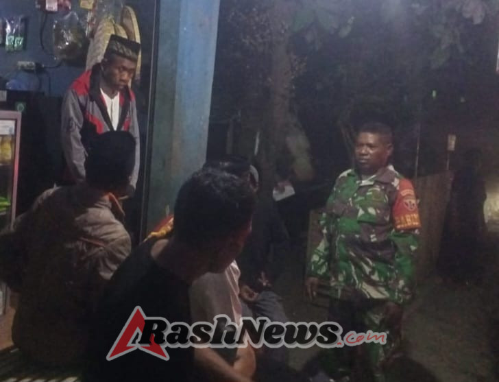 Ronda Malam Babinsa Koramil Monta Berjalan Lancar, Sinergi dengan Warga Terjaga