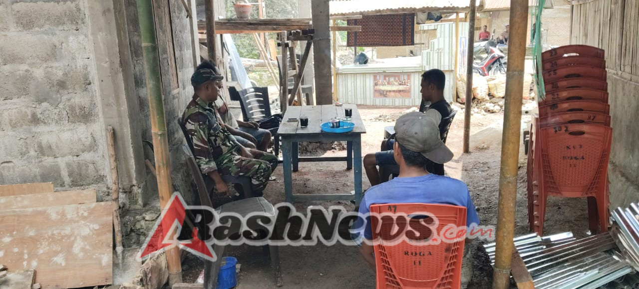 Babinsa Serda Agustinus Intensifkan Pemantauan dan Komunikasi Sosial di Wilayah Binaan