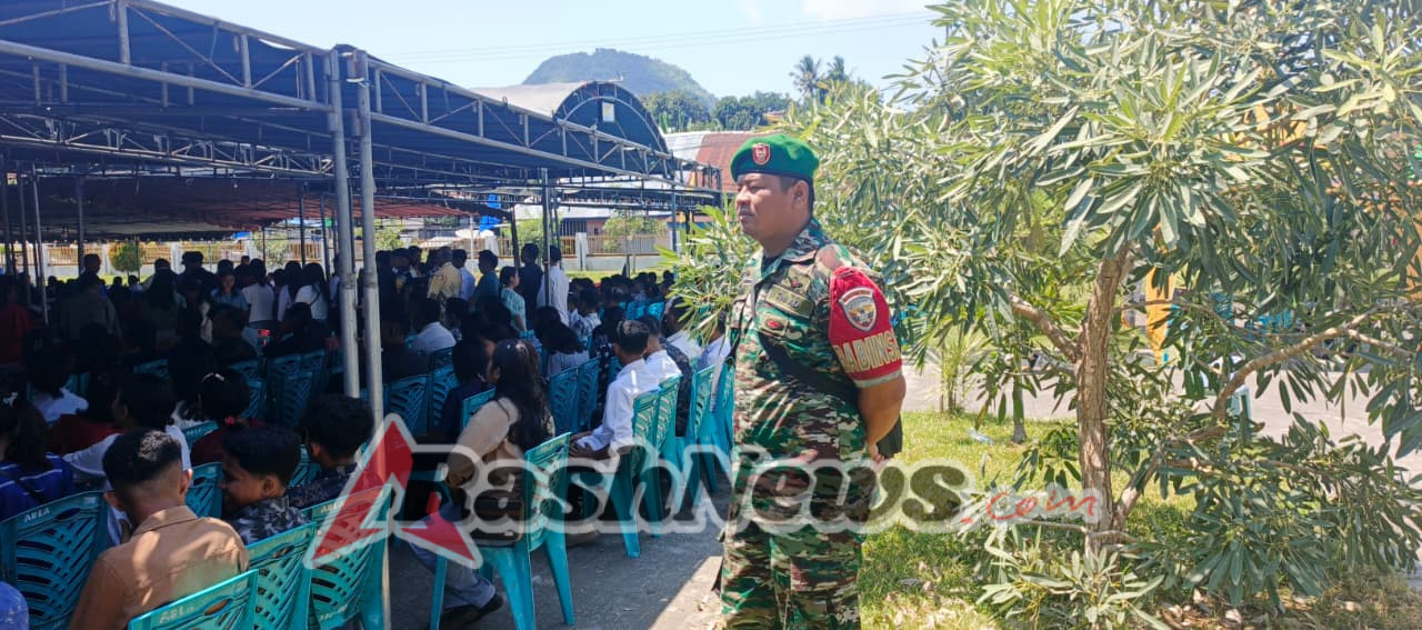 Momen Iman dan Kemanunggalan: Babinsa Hadir dalam Ziarah Yubelium OMK se-Flores