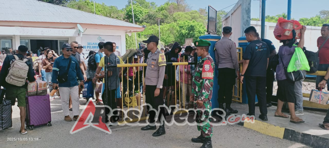 Pengamanan Kapal Fery Ineria II di Pelabuhan Pantai Baru Berjalan Aman dan Lancar