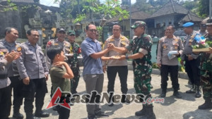 Koramil, Polsek, dan Camat Tampaksiring Pererat Sinergi Lewat Peringatan HUT TNI ke-80 Tahun 2025