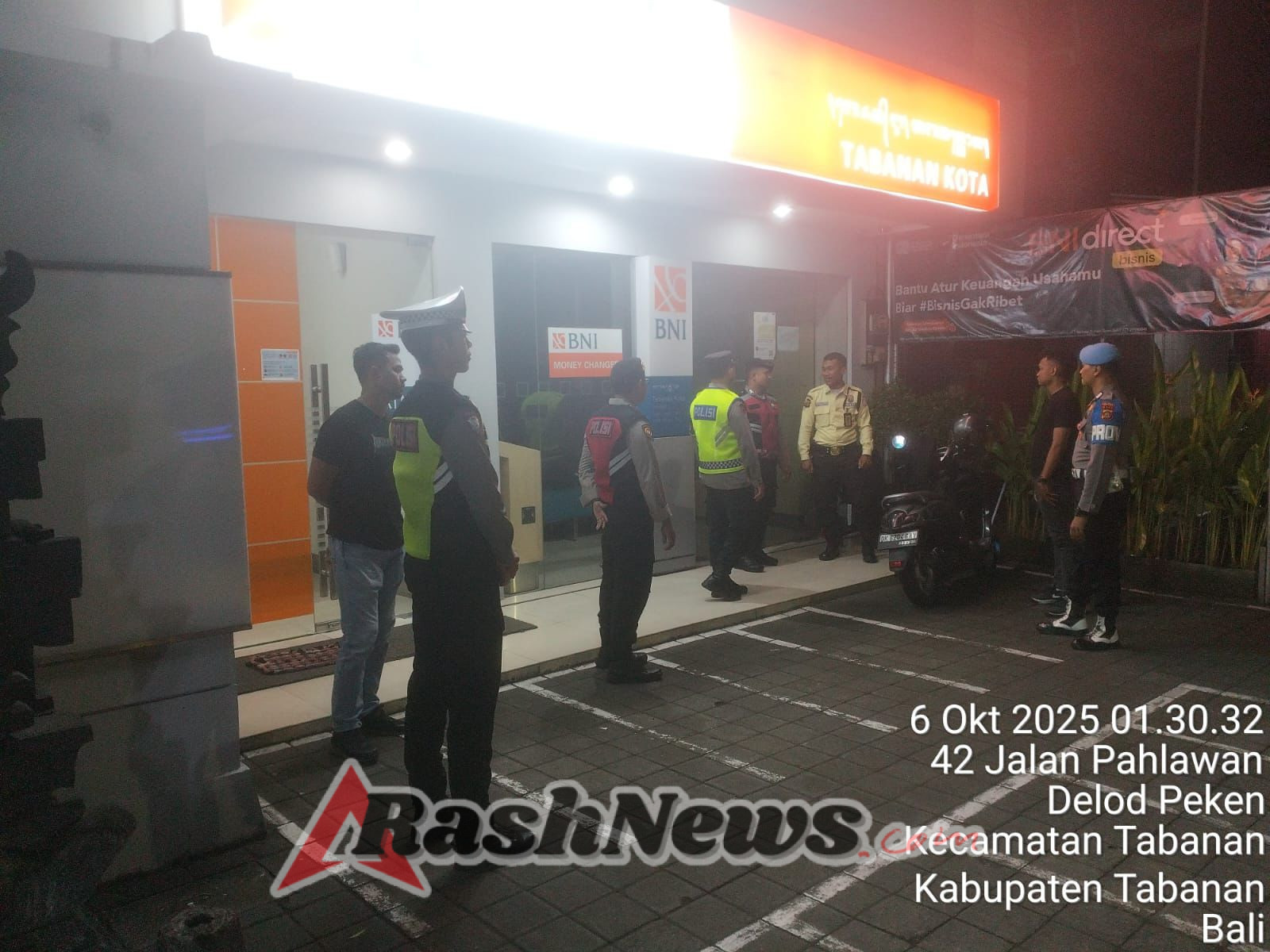 Sambut Dini Hari dengan Aman, Polres Tabanan Gencarkan Patroli Biru Cegah 3C”