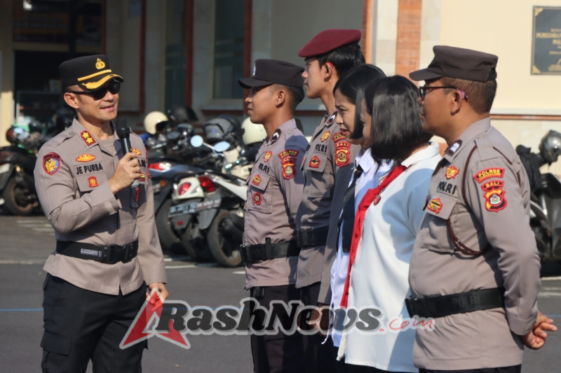 Kapolres Karangasem Berikan Apresiasi dan Motivasi dalam Apel Jam Pimpinan