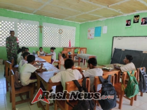 4. Program Makan Bergizi Gratis Sentuh Siswa TK hingga SMA di Pantai Baru, Babinsa Beri Pendampingan Penuh