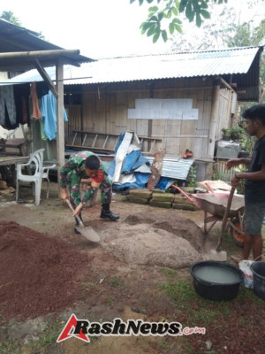 Kodim 1602/Ende Perkuat Sinergi dengan Masyarakat Melalui Karya Bakti di Desa Ranggatalo