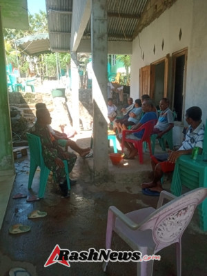 Babinsa Koramil 1627-01/Ba’a Dorong Kesadaran Warga Akan Pentingnya Kebersihan Lingkungan