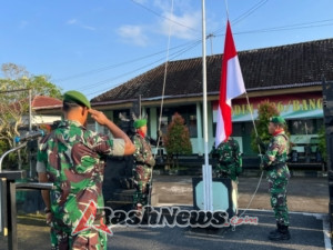 Kodim 1626/Bangli Gelar Upacara Bendera Mingguan dengan Khidmat dan Penuh Semangat