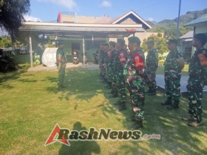 Disiplin, Kebersamaan, dan Etika Digital Jadi Penekanan Danramil Sekongkang dalam Apel Pagi