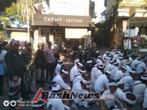 Sinergi TNI-Polri dan Pecalang Ciptakan Situasi Kondusif Saat Karya Adat di Ubud