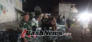 Patroli Malam Koramil 1628-05/Jereweh Wujud Kepedulian TNI Terhadap Keamanan Warga