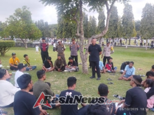 Sinergi TNI-Polri, Satpol PP, Linmas dan Pecalang Gelar Patroli Gabungan di Monumen Bajra Sandhi Renon
