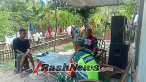 Sertu Denis Fernandes Aktif Laksanakan Monitoring Wilayah di Loboniki