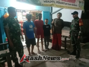 ‎Patroli Malam Koramil 1607-03/Ropang Ciptakan Rasa Aman bagi Warga Lenangguar