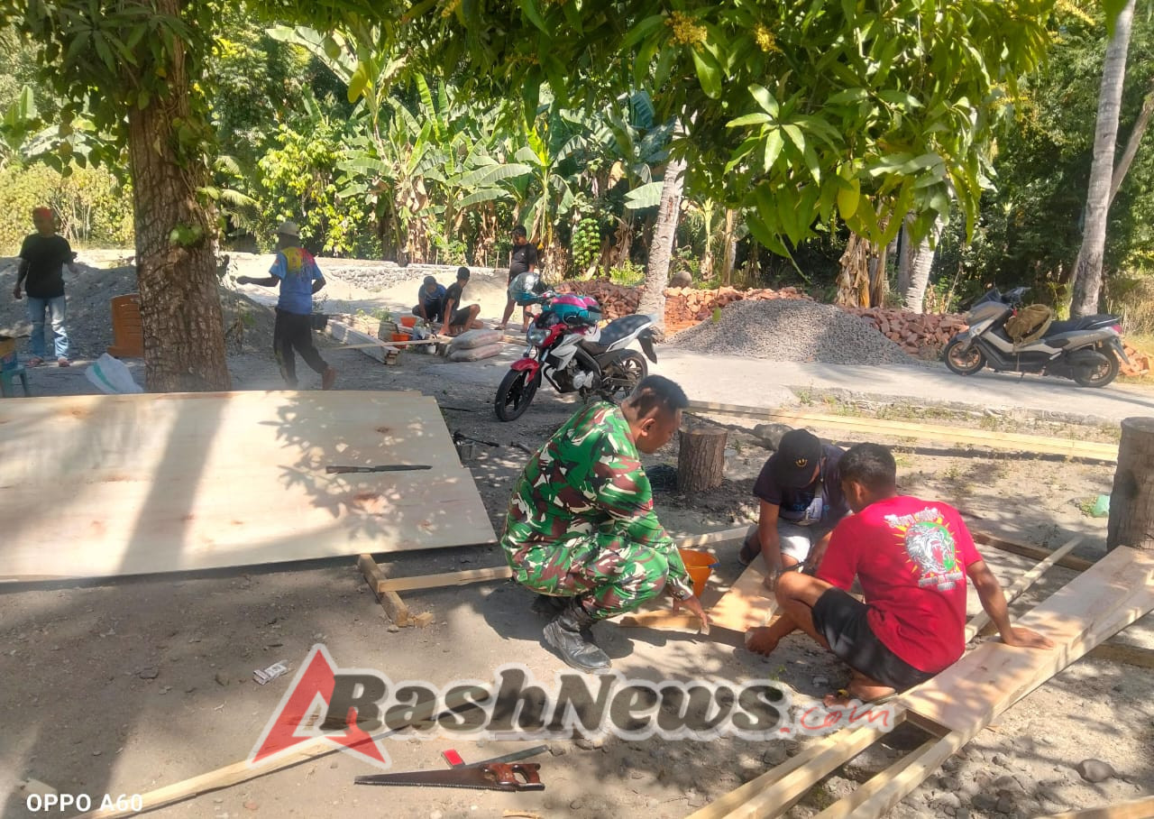 Kopda Ramdani G Utomo Pimpin Karya Bakti di Desa Otogedu, Jaga Keamanan Wilayah