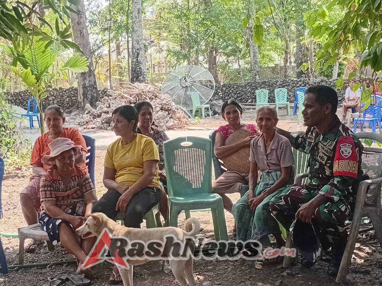 Babinsa Batutua Himbau Warga Hidup Rukun dan Libatkan Tuhan dalam Setiap Kegiatan