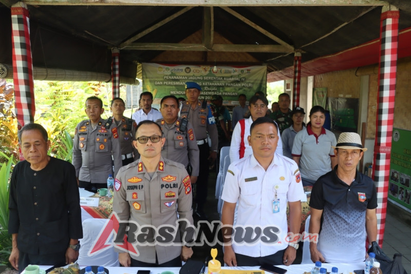 Kapolres Karangasem Ikuti Zoom Meeting Penanaman Jagung Serentak Kuartal IV Bersama Wapres RI dan Kapolri