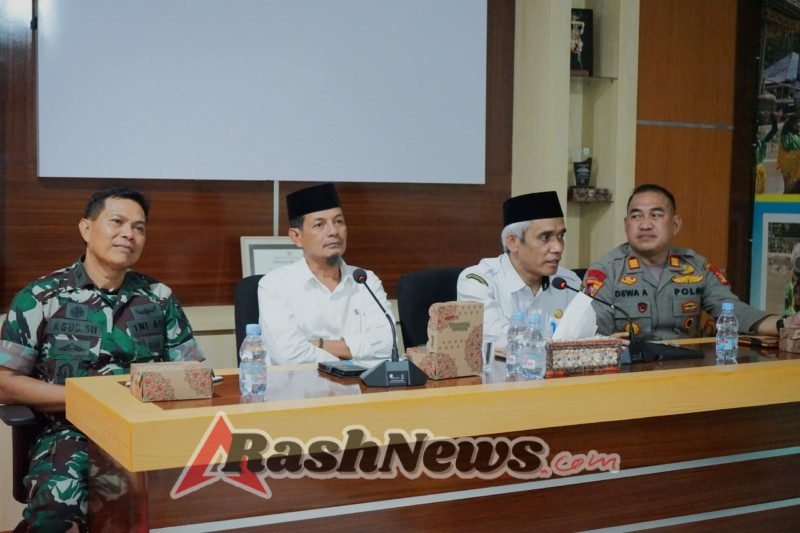 Sinergi TNI dan Pemda, Kasdim 1628/KSB Hadiri Rapat Persiapan Peringatan HUT RI dan Harlah KSB