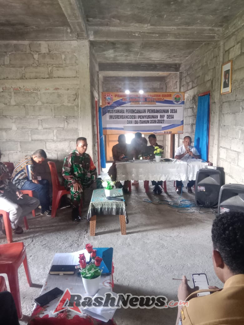 Babinsa dan Warga Nggesa Detu Bahas Rencana Pembangunan Desa Tahun 2026-2027