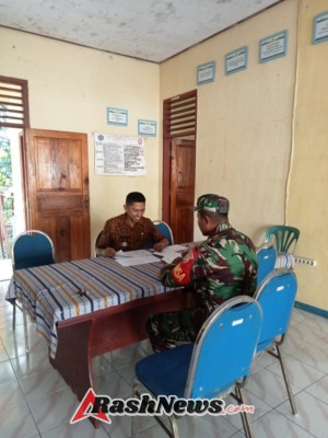 Babinsa Sertu Damianus Kerhi Tingkatkan Sinergi Lewat Komsos dan PuldataTer di Rewarangga