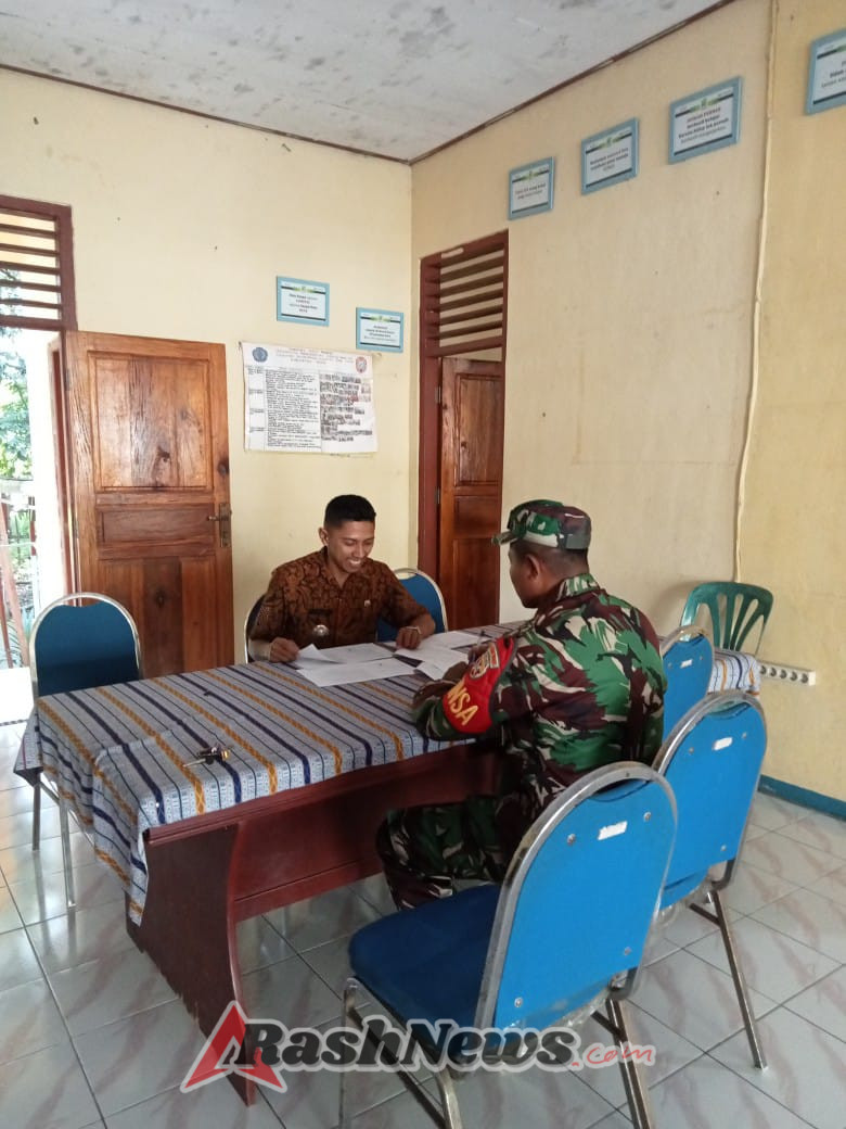 Babinsa Sertu Damianus Kerhi Tingkatkan Sinergi Lewat Komsos dan PuldataTer di Rewarangga